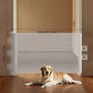 Barrière Rétractable à Maille Blanche pour Chiens