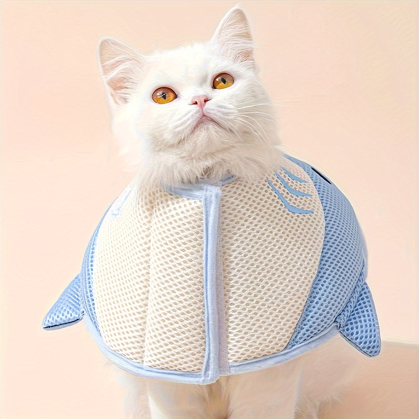 Collerette Requin Douce et Ajustable pour Chats