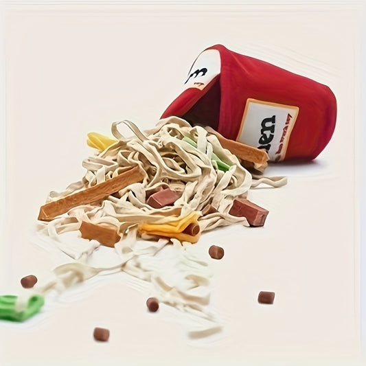 Jouet Ramen en Peluche pour Chiens – Cache Friandises Interactif