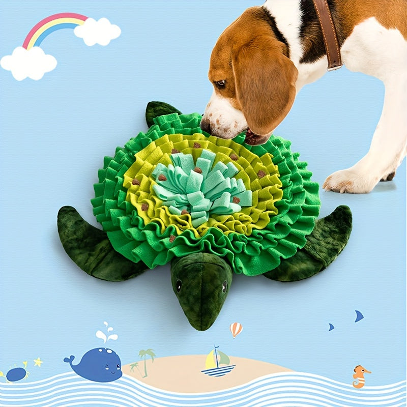 Tapis de Fouille Tortue 2-en-1 pour Chien