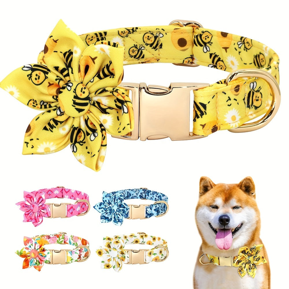Collier Fleuri (fleur amovible) pour Chien