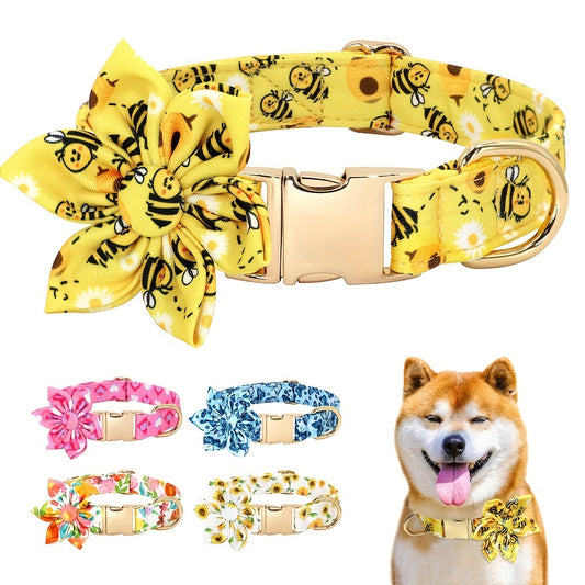 Collier Fleuri (fleur amovible) pour Chien