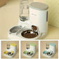 Distributeur Automatique 2-en-1 Nourriture et Eau pour Chats