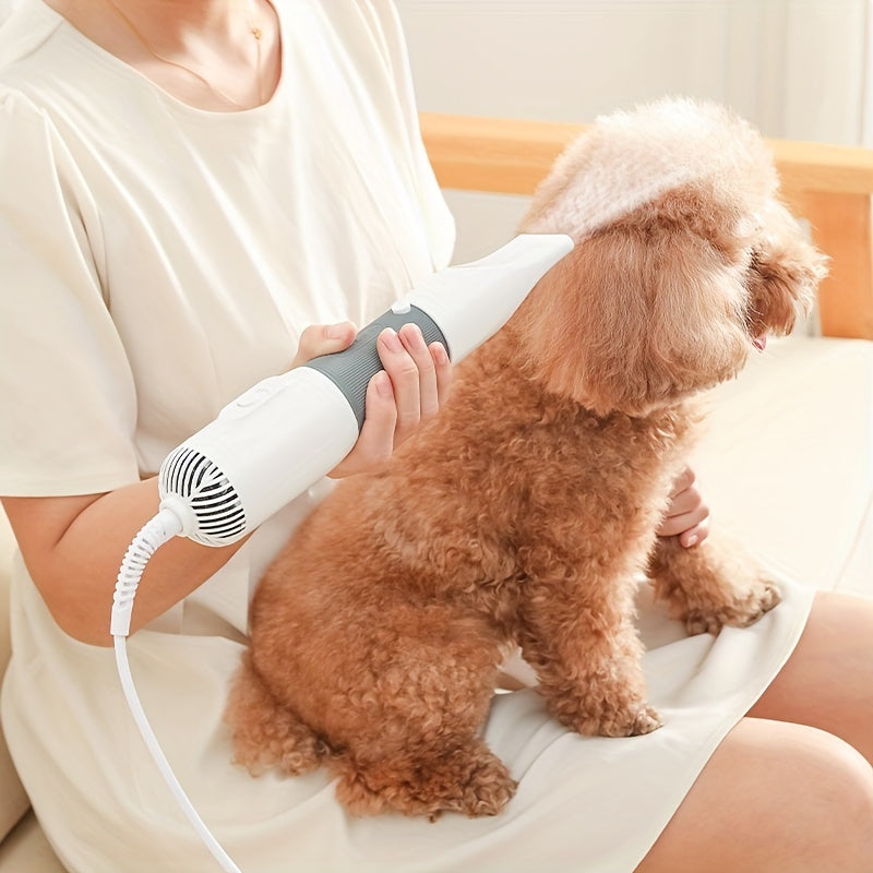 Pulseur Brosse 3-en-1 pour Chiens et Chats – 3 Vitesses, 3 Modes