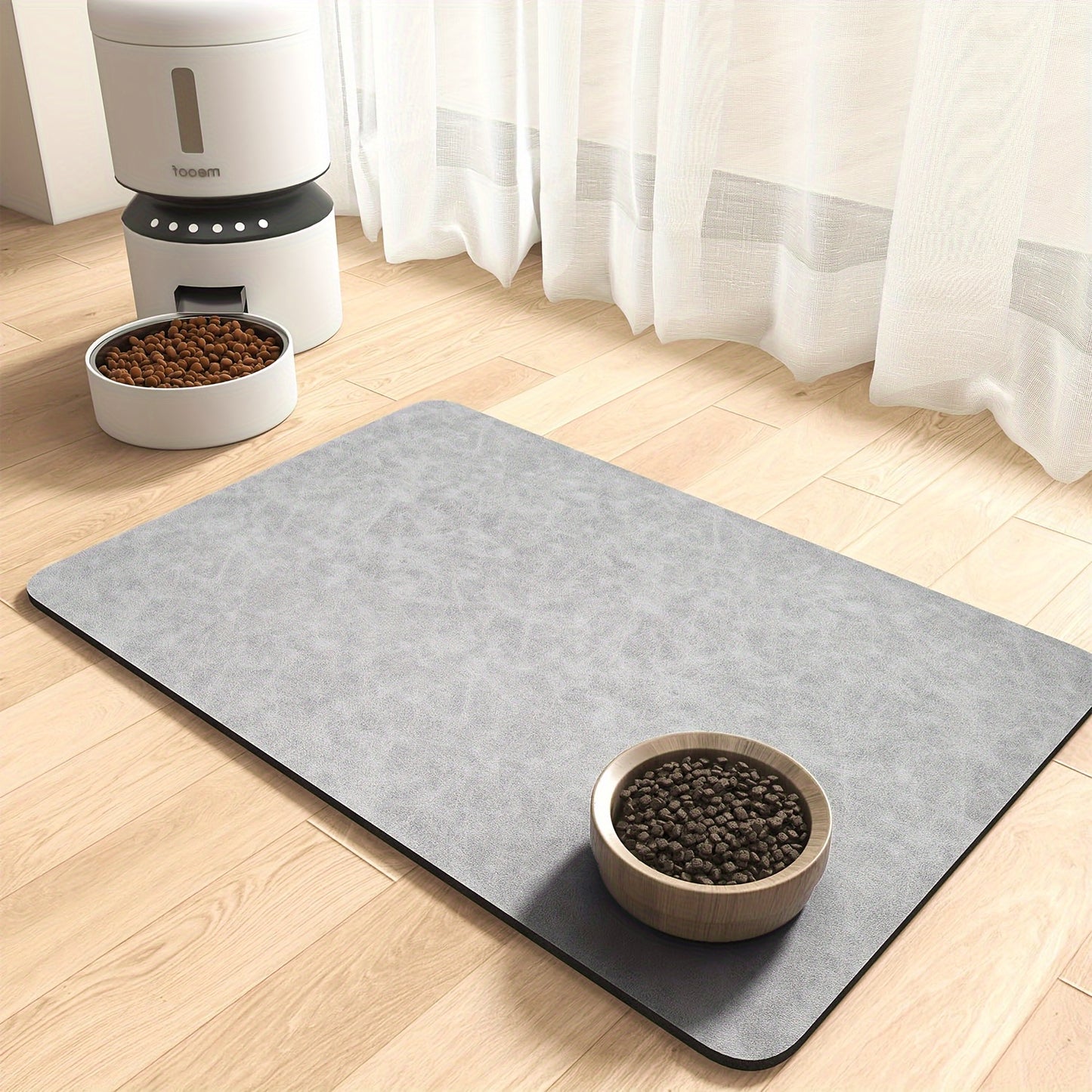 Tapis gamelle simple antidérapant pour chien et chat