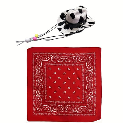 Chapeau et Bandana Western pour Chiens et Chats – Set 2 Pièces