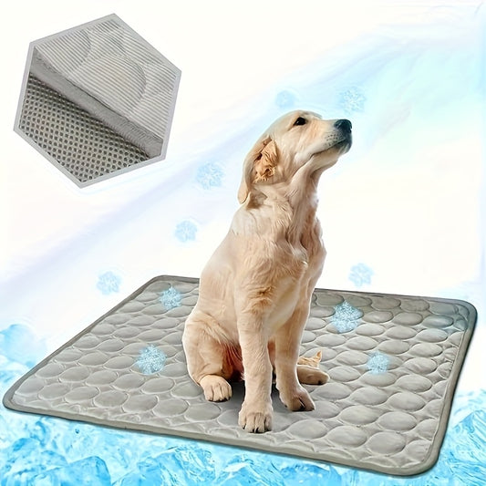 Tapis Rafraîchissant en Tissu Rafraîchissant – Matelas d’Été Lavable pour Chiens
