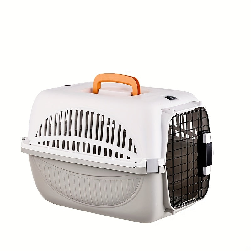 Caisse de transport pour chat en PP avec porte sécurisée