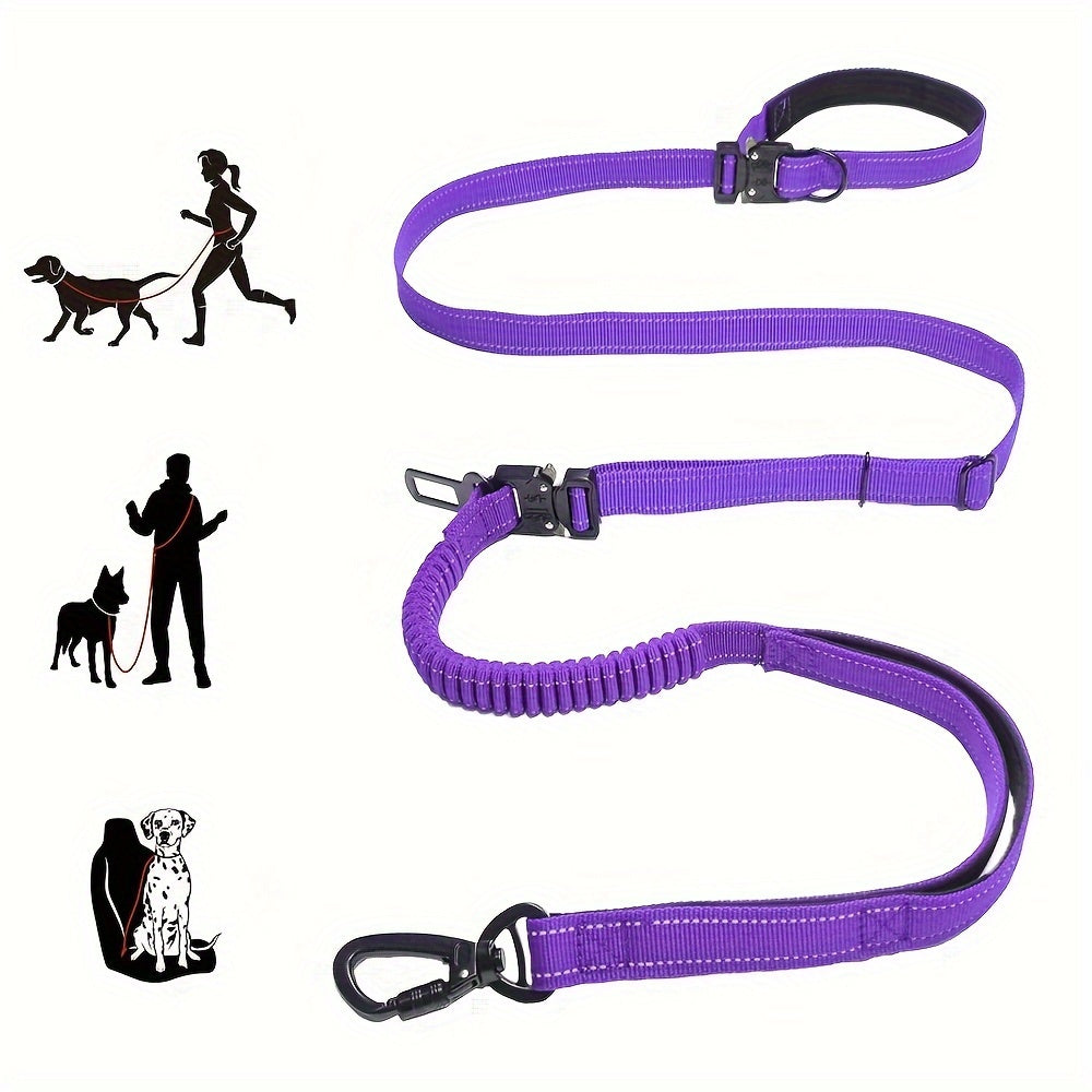 Laisse Mains Libres avec Boucle pour Voiture pour Chien