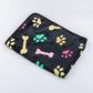 Couverture Flanelle Ultra Douce à Motifs Pattes et Os pour Chien