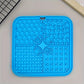 Tapis à Lécher Carré Silicone à Ventouses pour Chien