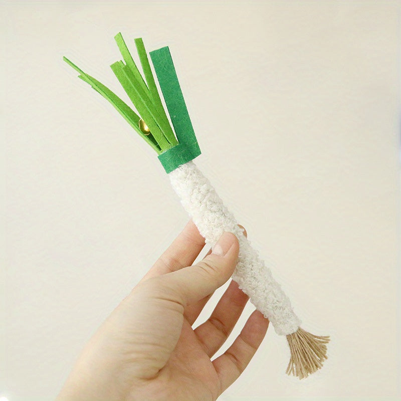 Jouet Bâton Poireau en Peluche pour Chat
