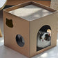 Maison en Carton avec Griffoir Intégré pour Chat