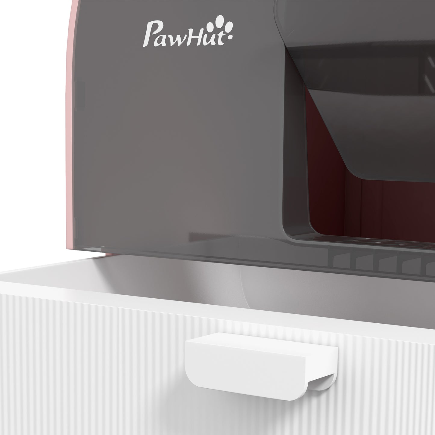 Litière pour chat PawHut avec porte battante, pelle et filtre