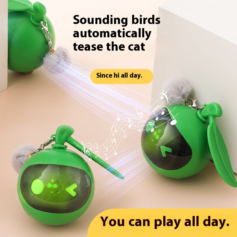 Jouet interactif pour chat avec sons d’oiseaux et LED