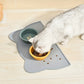 Tapis en Silicone Forme de Chat pour Gamelles
