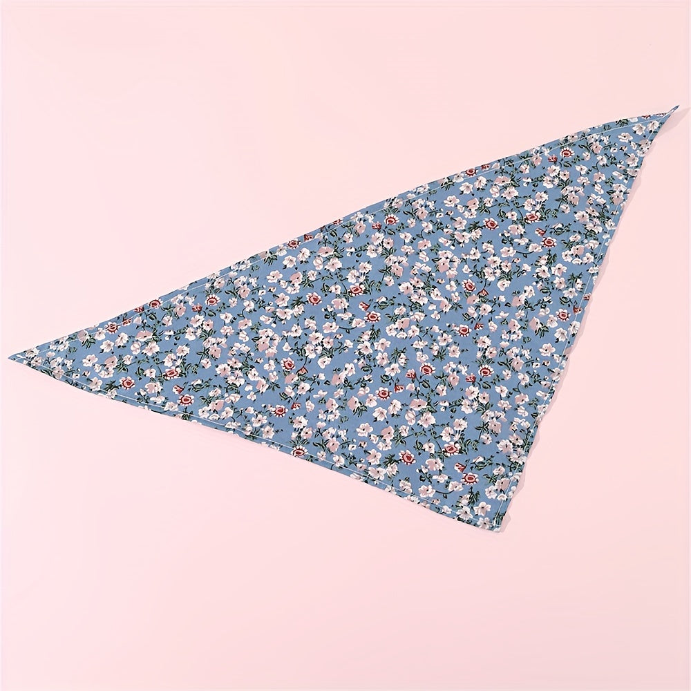 Bandana Fleuri à Nouer pour Chiens en Tissu Léger