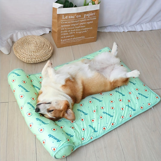 Tapis Rafraîchissant avec Oreiller pour Chien