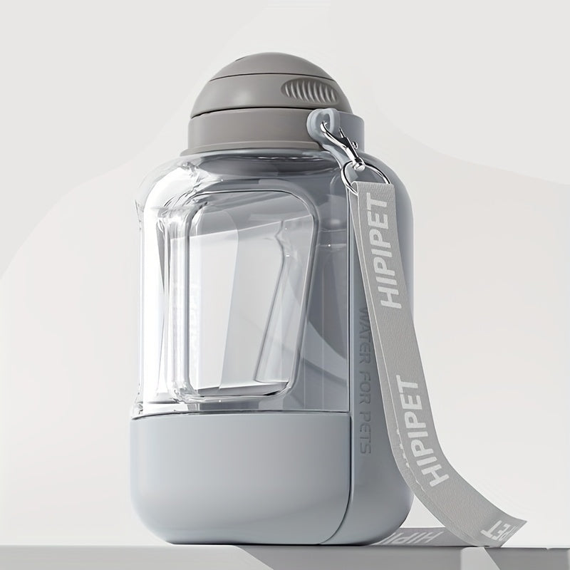 Gourde portable 2-en-1 pour eau et croquettes (1000ml + 300g)