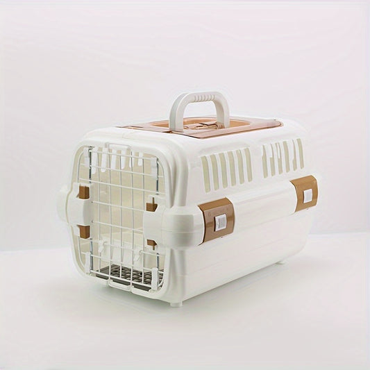 Caisse de transport pour chat en PP robuste avec fermeture sécurisée