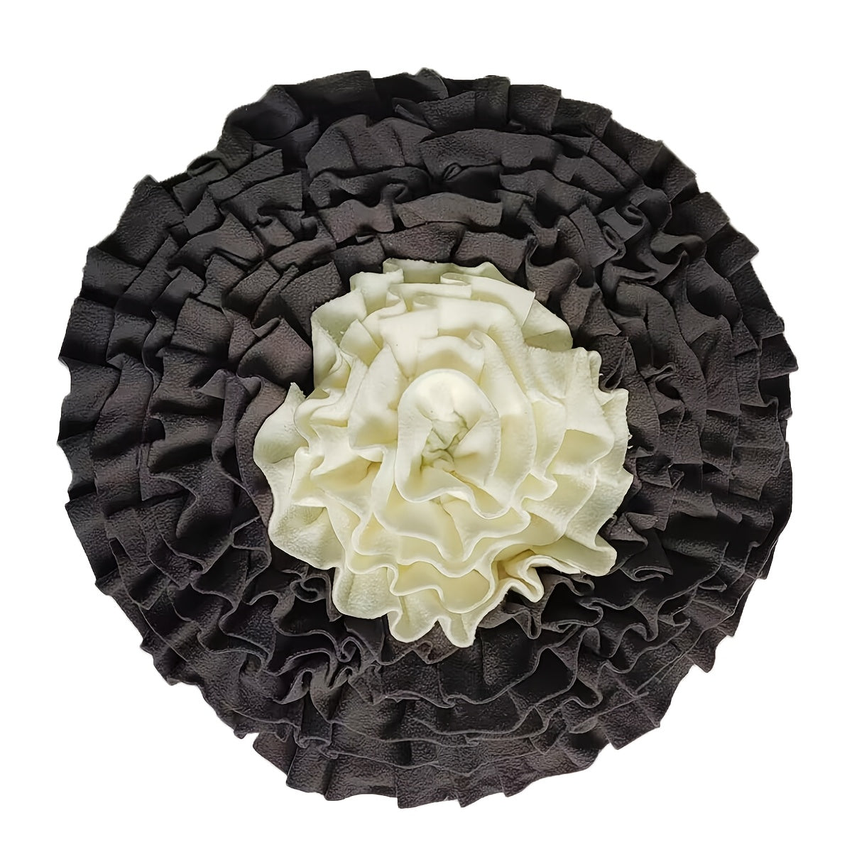Tapis de Fouille Fleur Rond en Polyester pour Chien