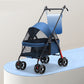 Poussette Pliable 4 Roues pour Petits à Moyens Chiens