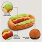 Tapis de couchage forme hot-dog pour chien et chat — moderne