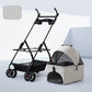 Poussette Pliable avec Panier Détachable pour Animaux