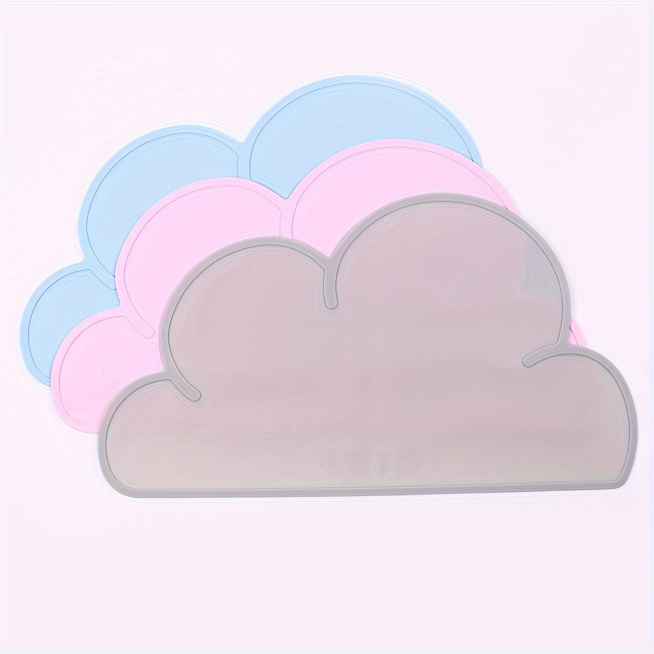 Tapis de Repas en Silicone en Forme de Nuage pour Chiens et Chats