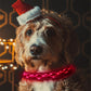 Collier lumineux LED brodé pour Chien