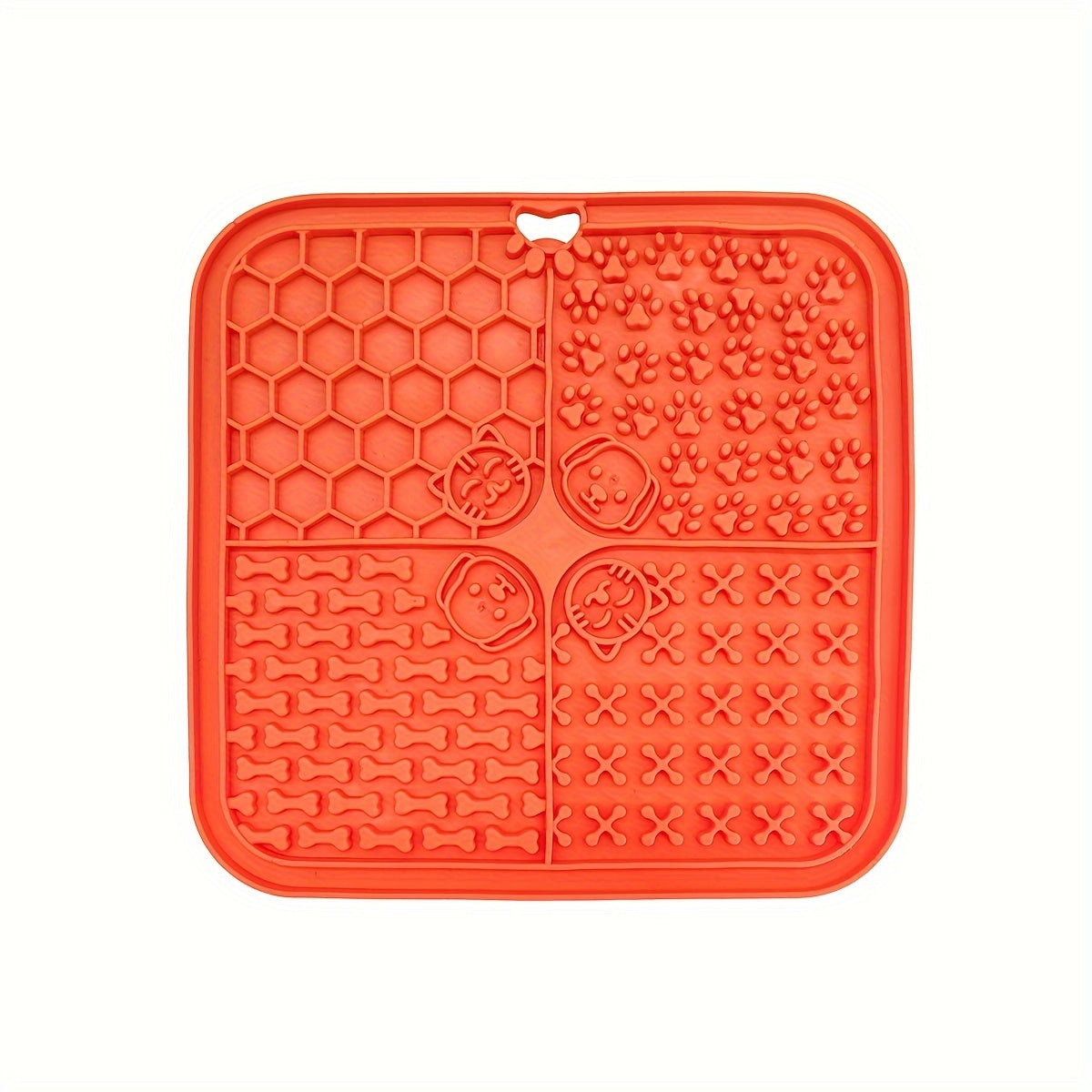 Tapis à Lécher Carré Silicone à Ventouses pour Chien