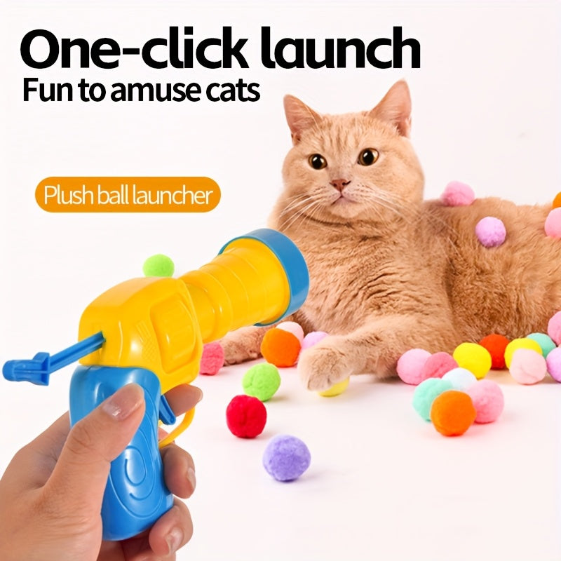 Lanceur de Balles en Peluche pour Chats et Chiens