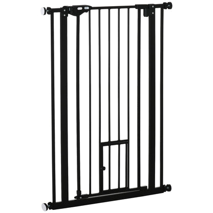 Barrière Sécurité Animaux en Acier Noir – 104x4 à 80 cm