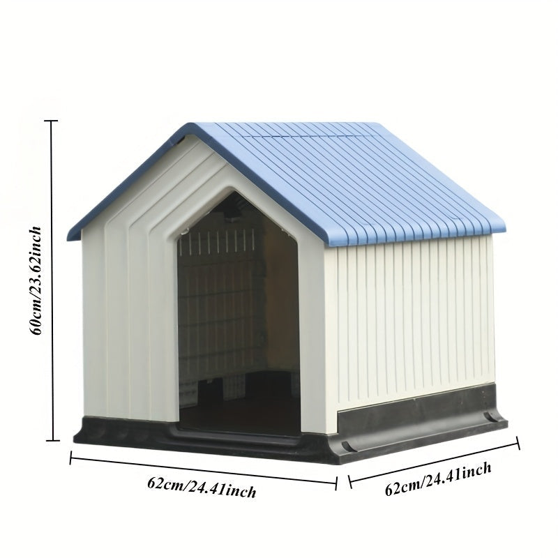 Niche Minimaliste Extérieure en Plastique Rigide pour Chien