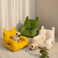 Canapé matelassé pour chien, présentation du produit