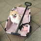 Chariot Pliable Rose pour Animaux – Version Compacte