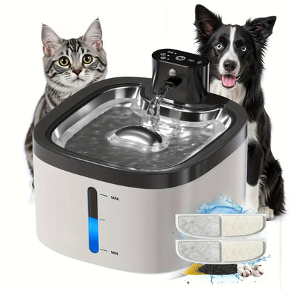 Fontaine à Eau pour Chat avec Détecteur de Mouvement – 3,5L Rechargeable