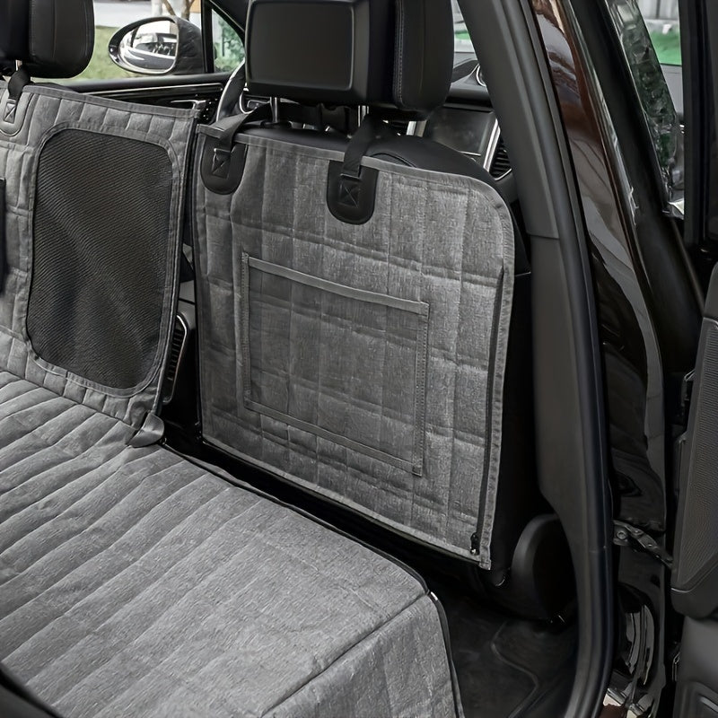 Housse de Siège Voiture pour Chien Imperméable avec Rabats Latéraux