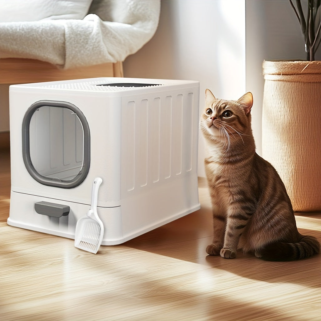 Bac à Litière Encastré à Tiroir pour Chat