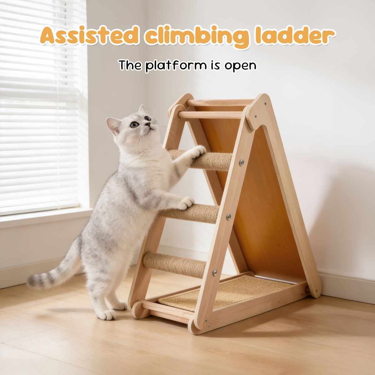 Griffoir pour chat avec plateforme d'escalade, illustration produit