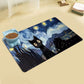 Tapis de Repas pour Animaux Inspiration Nuit Étoilée Van Gogh
