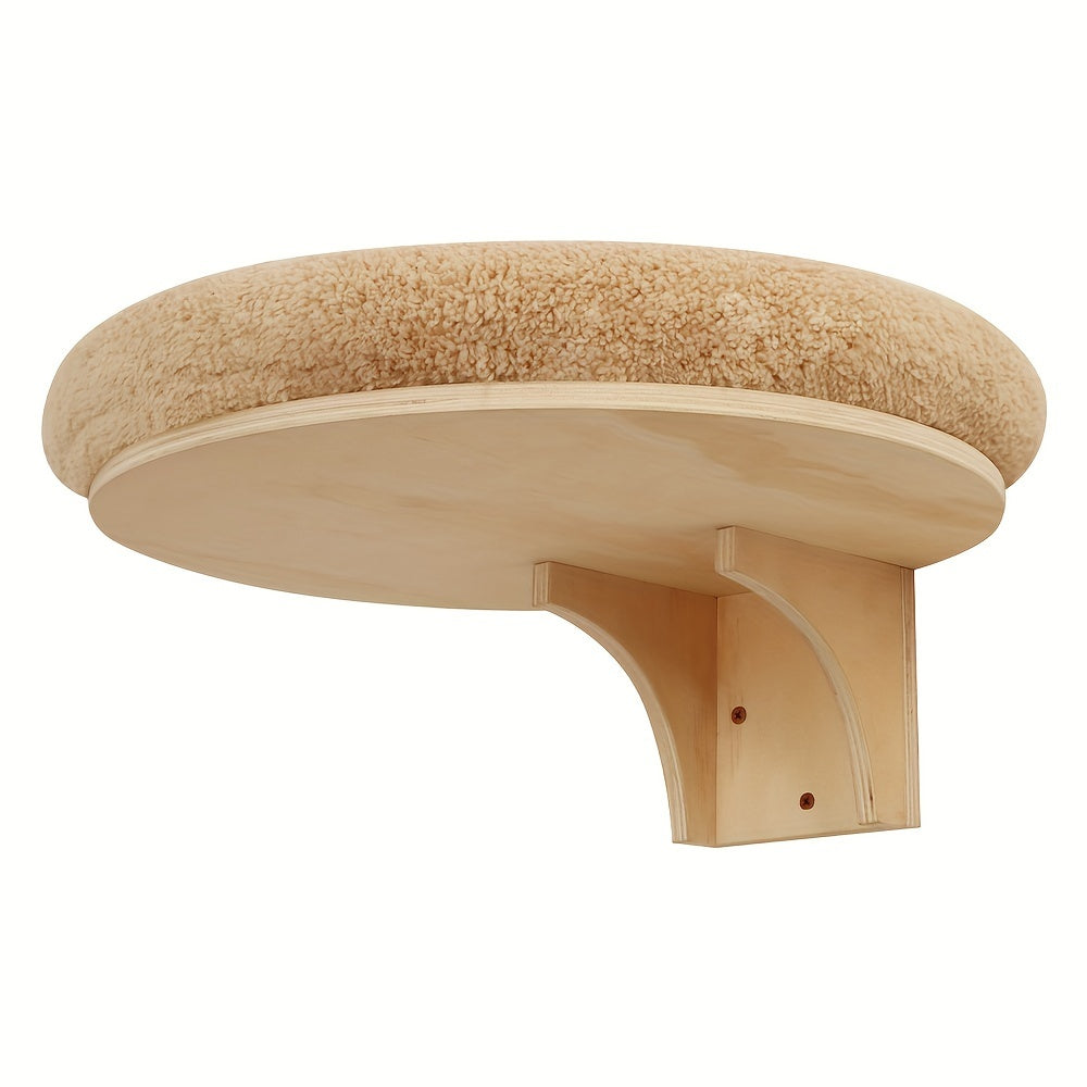 Nid Mural pour Chat en Bois avec Coussin Douillet