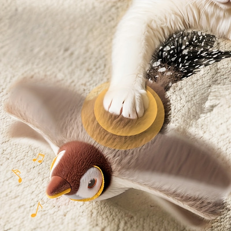 Oiseau Interactif Électrique Rechargeable pour Chat