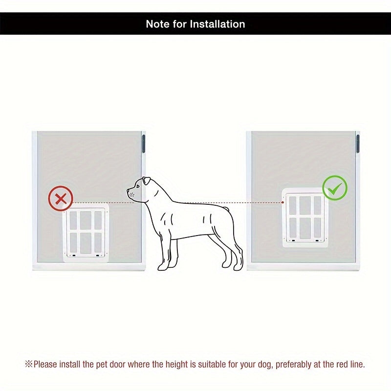 Porte Moustiquaire Magnétique pour Chien et Chat – Cadre ABS
