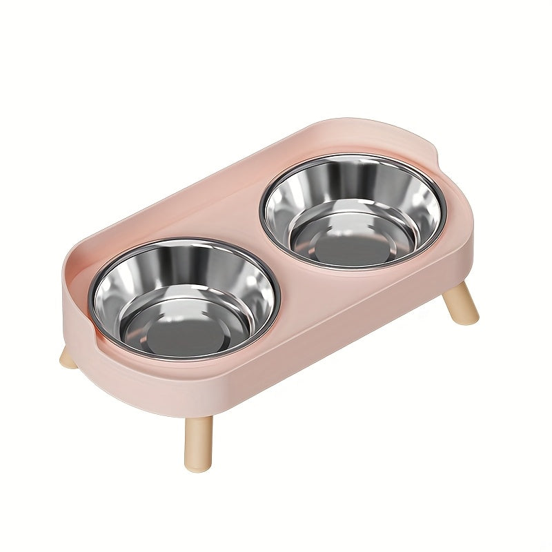 Gamelle Double Surélevée avec Pieds pour Chats et Chiens