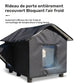Maison Imperméable Noire pour Chats et Petits Chiens