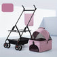 Poussette Pliable avec Panier Détachable pour Animaux