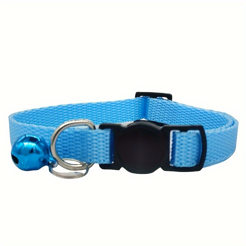 Collier Ajustable pour Chats avec Boucle de Sécurité et Clochette