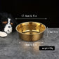 Gamelle inox martelée décorative pour chien et chat