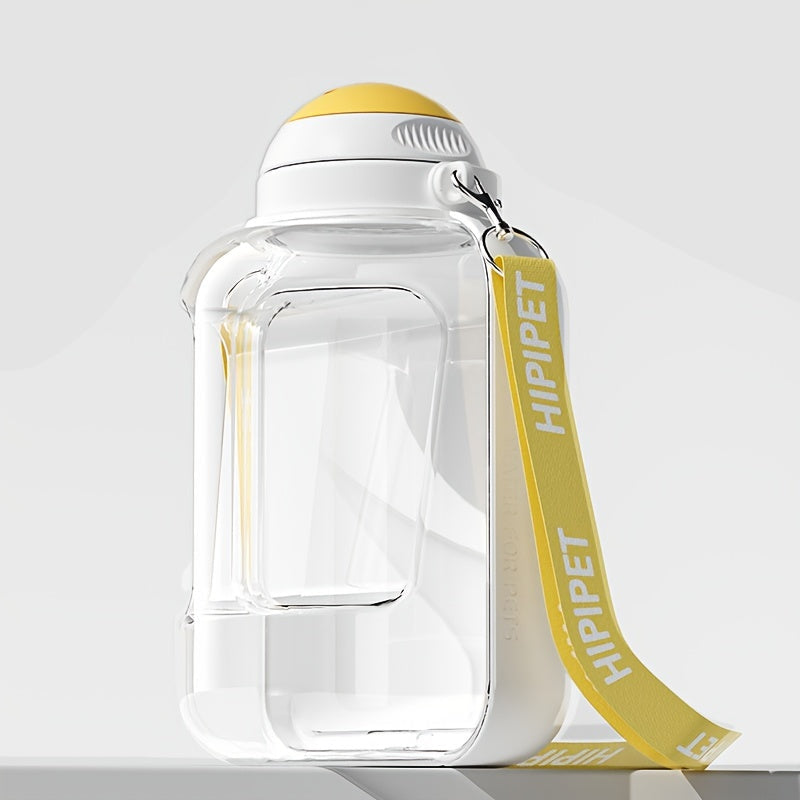 Gourde portable 2-en-1 pour eau et croquettes (1000ml + 300g)